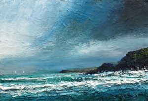 Sailing off the wild coast